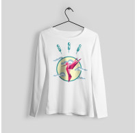 Brown bear printed sweater